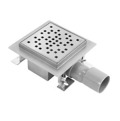 Душовий трап REA DOTS 120х120 / нікель (REA-G6202)