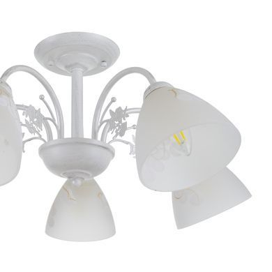 Люстра стельова E14 60W WH (LK-685C/5)