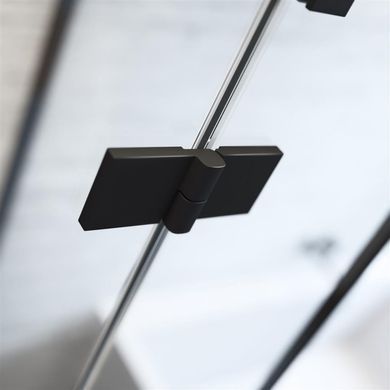 Душевые двери RADAWAY ESSENZA NEW BLACK KDJ 120х200 R / профиль черный / стекло прозрачное (385042-54-01R)