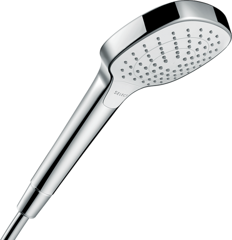HANSGROHE Ручной душ CROMA SELECT E 110 VARIO ECOSMART белый/хромированный: 9л/мин (26813400)