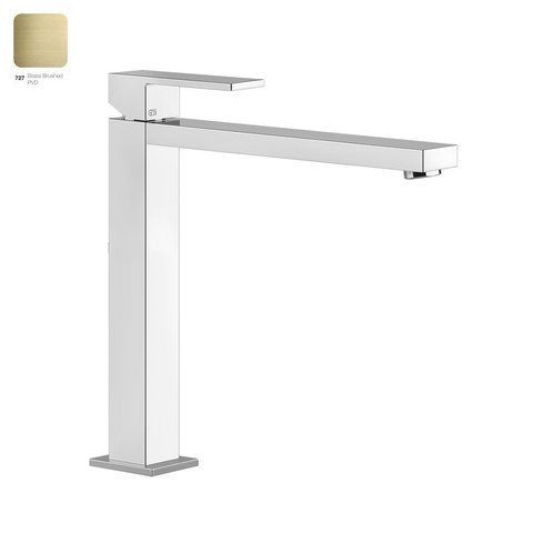 Смеситель для умывальника GESSI RETTANGOLO, высокий, BRUCHED BRASS PVD (11924727)