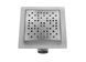 Душовий трап REA DOTS 120х120 / нікель (REA-G6202)