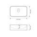 Раковина VBI TREVI 35х61 WHITE (VBI-012604)