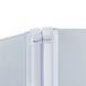 Шторка для ванны QTAP GEMINI 100х140 / профиль белый / стекло PEAR (GEMWHI40114RP6)