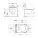 Подвесной унитаз QTAP GEMINI + сиденье SOFT CLOSE (QT2533076EUQW)