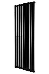 Вертикальний дизайнерський радіатор опалення ARTTIDESIGN Livorno 9/1800 чорний мат