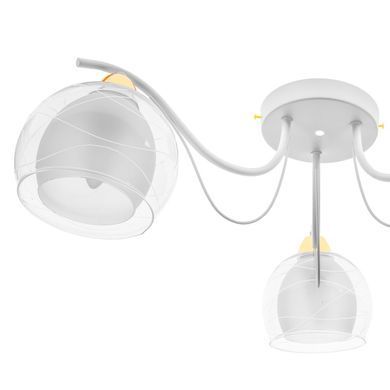 Люстра стельова в спальню E27 60W WH (LK-629C/3)