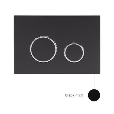 Клавіша змиву для унітаза QTAP NEST / чорна / матова (QT0111M11V1146MB)