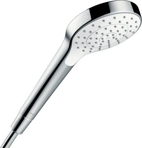 HANSGROHE Ручной душ CROMA SELECT S 110 1 JET, ECOSMART 9л/мин WHITE/CHROME (26805400)
