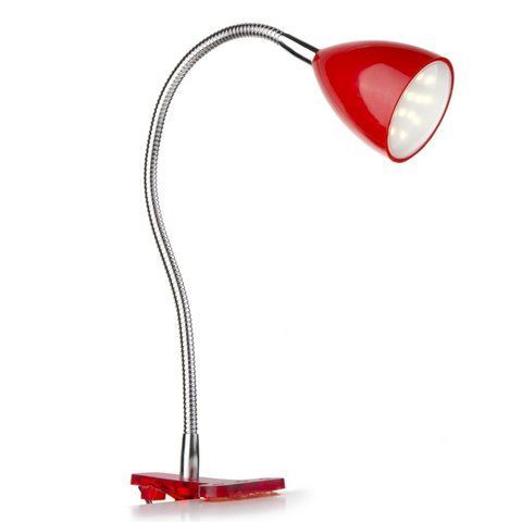 Настольная лампа на гнучкій ніжці на прищепці червона MTL-22 1.8W RED