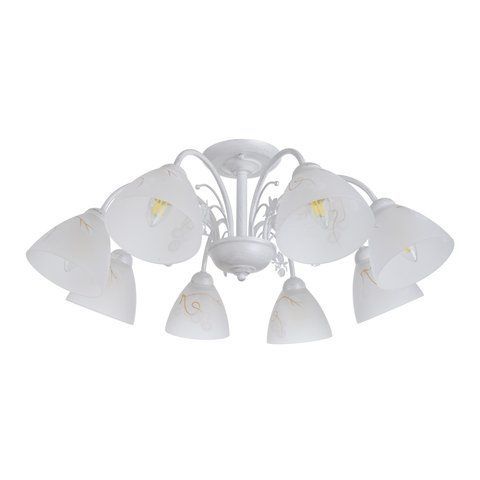 Люстра стельова E14 60W WH (LK-685C/8)