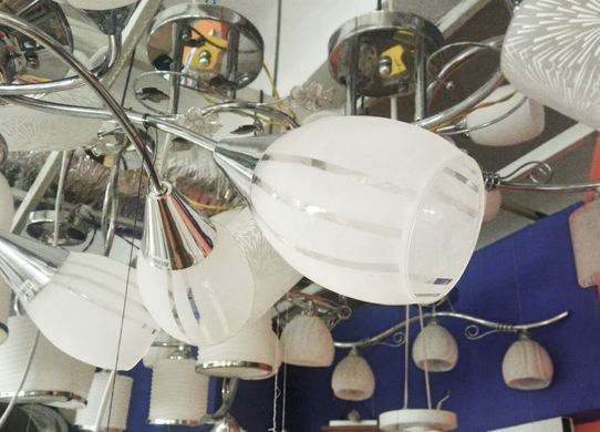 Люстра стельова класична E14 60W CH (LK-432C/9)