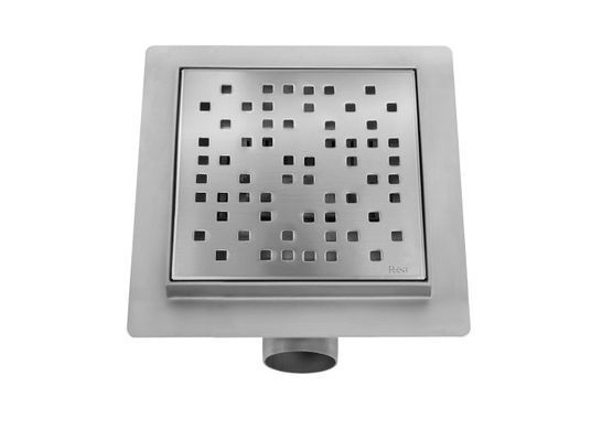 Душевой трап REA DOTS 150х150 / никель (REA-G6203)