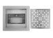 Душевой трап REA DOTS 150х150 / никель (REA-G6203)